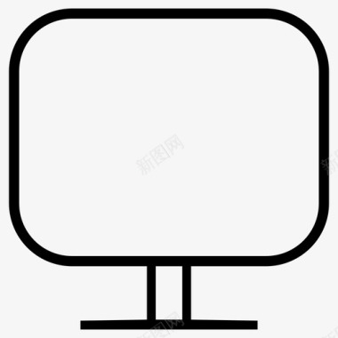 电脑屏幕空白空白屏幕电脑图标图标