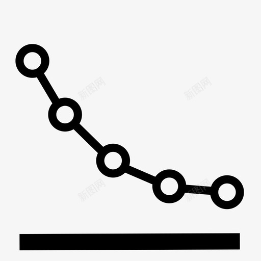 折线图递减向下svg_新图网 https://ixintu.com 折线 线图 递减 向下 图表