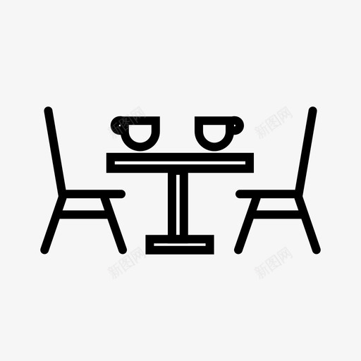 桌子椅子咖啡桌svg_新图网 https://ixintu.com 家具 桌子 椅子 咖啡 餐桌 餐厅