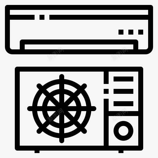 空调家电冰箱svg_新图网 https://ixintu.com 空调 空调家 电冰箱 家用电器