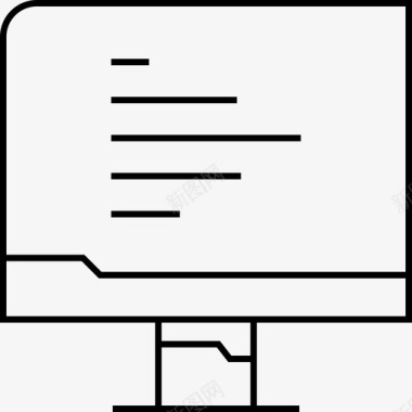 数据分析计算机显示器信息图形图标