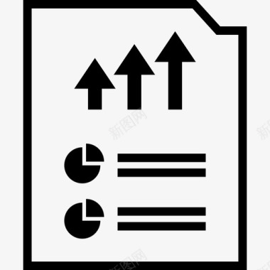 分析报告信息图表网页图标