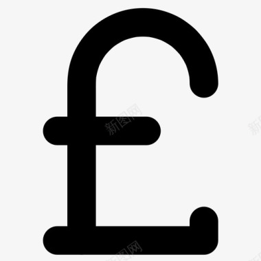 英镑货币收入图标