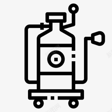 氧气罐空气煤气图标