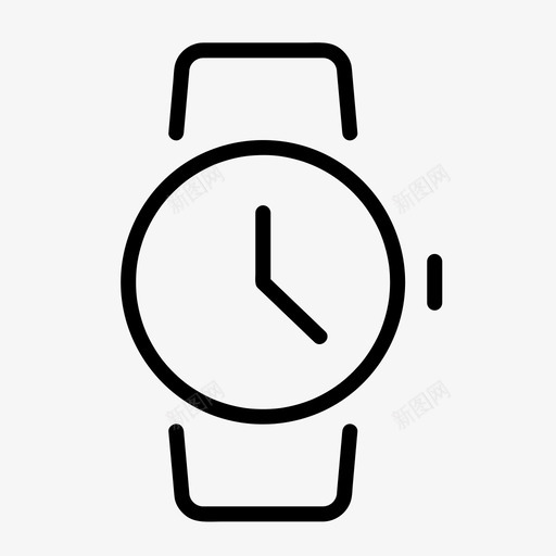 手表时钟指针svg_新图网 https://ixintu.com 手表 时钟 指针 智能 时间 基本 线图 图标