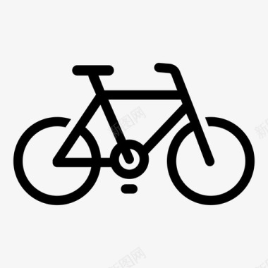 自行车城市自行车运动图标