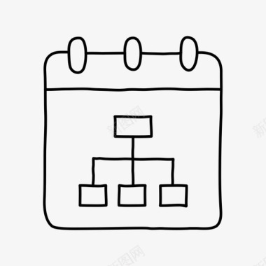 站点地图记事本日历图表图标