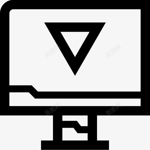 电脑箭头电脑桌面svg_新图网 https://ixintu.com 电脑 箭头 电脑桌 桌面 方向 信息 图形 粗体