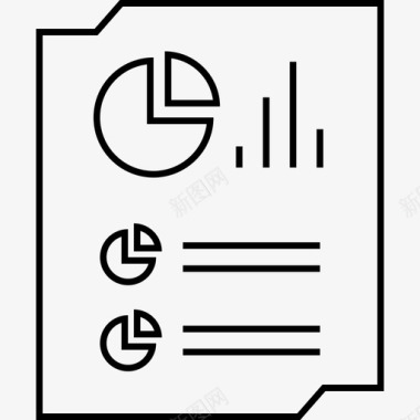 页面报告数据图形在线图标