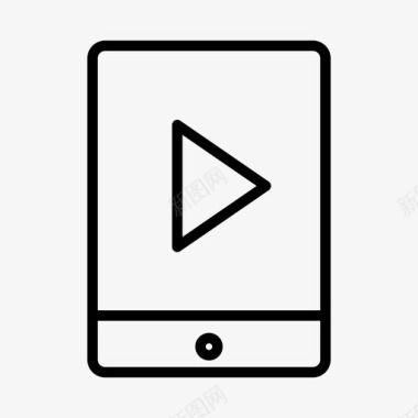 ipadplay设备媒体图标