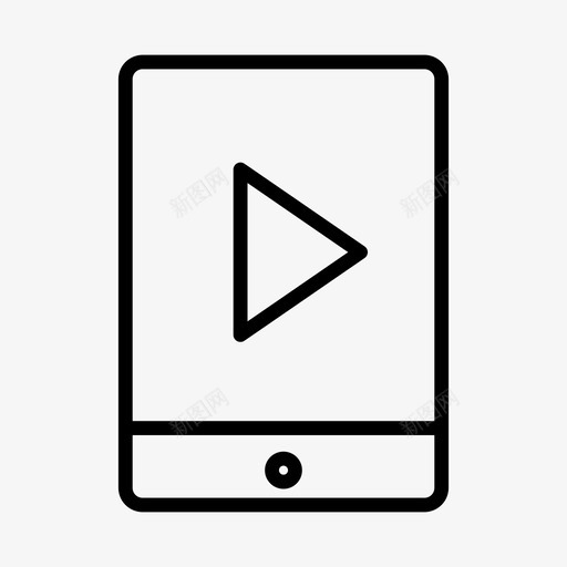 ipadplay设备媒体svg_新图网 https://ixintu.com 设备 媒体 屏幕
