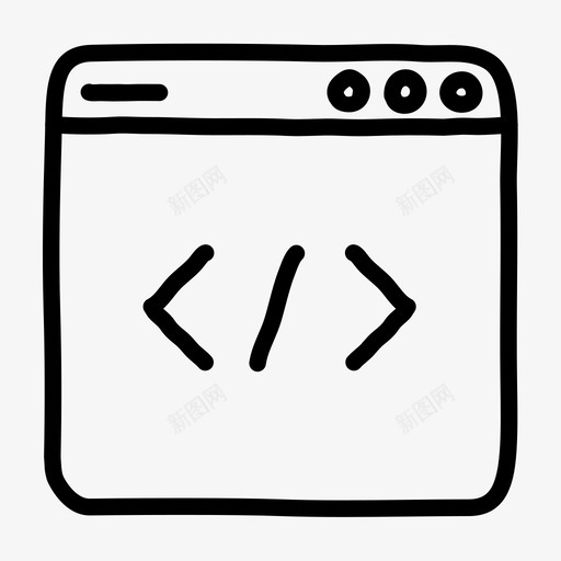 开发者界面编码交互svg_新图网 https://ixintu.com 开发者 界面 编码 交互 用户界面