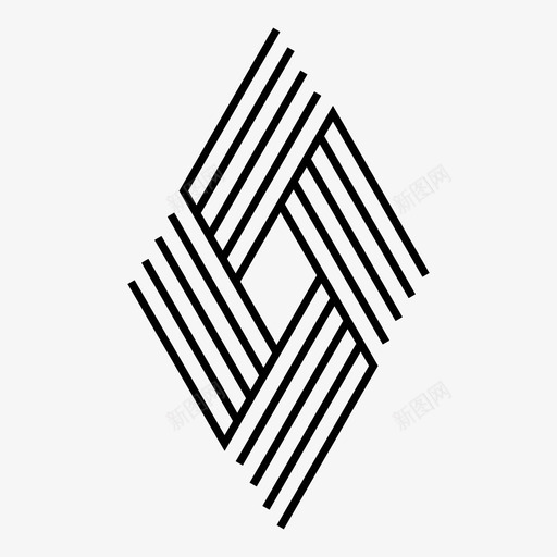 菱形几何学线条svg_新图网 https://ixintu.com 菱形 线条 几何学 抽象