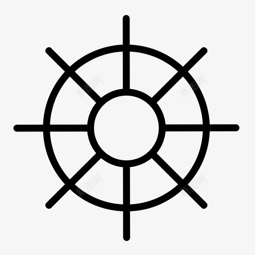 舵船控制器船舵svg_新图网 https://ixintu.com 舵船 控制器 船舵船 轮子 基本 线图 图标