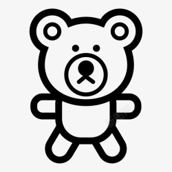 软玩具泰迪熊孩子软玩具高清图片