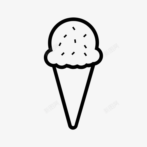 冰淇淋蛋筒美味食品甜点svg_新图网 https://ixintu.com 冰淇淋 蛋筒 食品 甜点 美味 系列