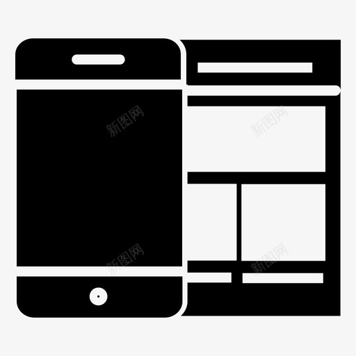移动应用程序自适应设计svg_新图网 https://ixintu.com 移动 应用程序 开发 自适 适应 设计 布局