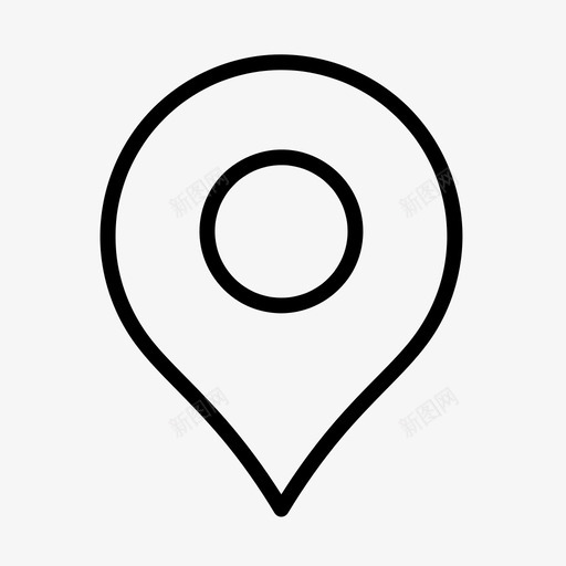 地图别针地址位置svg_新图网 https://ixintu.com 地图 别针 地址 位置 定位器
