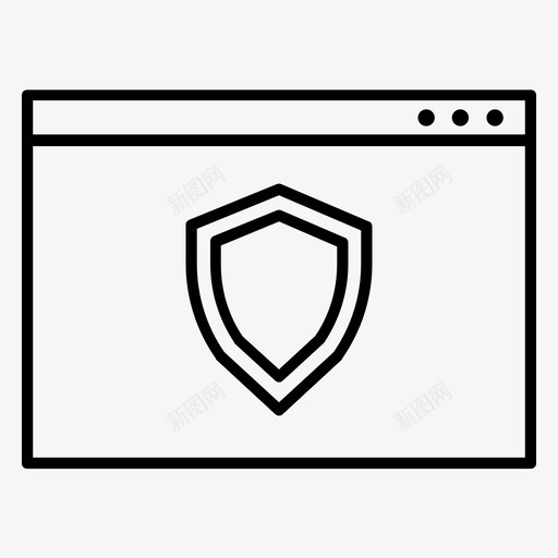 网络安全屏蔽网站svg_新图网 https://ixintu.com 网络安全 屏蔽 网站 云计算 图标
