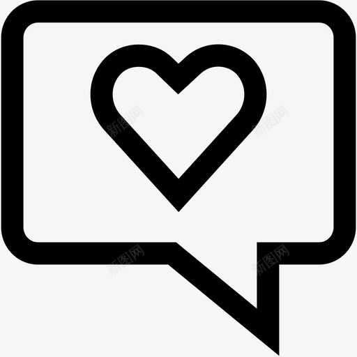 言语泡泡心爱svg_新图网 https://ixintu.com 言语 泡泡 讯息 情人节 心爱 谈话