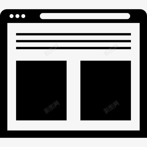网页设计模型页网页网站svg_新图网 https://ixintu.com 网页设计 网站 模型 网页 网站设计 线框 粗体