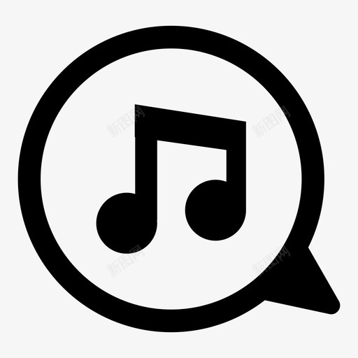 音符音频乐谱svg_新图网 https://ixintu.com 音符 音频 乐谱 声音 按钮