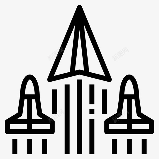 宇宙飞船商业发射svg_新图网 https://ixintu.com 商业 创业 宇宙飞船 发射 火箭