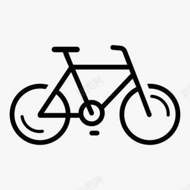 自行车城市自行车运动图标