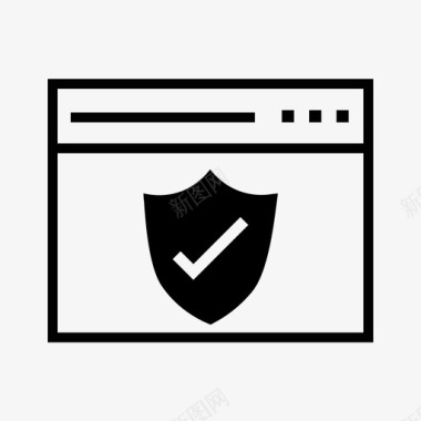 网络安全防病毒保护锁定网站图标