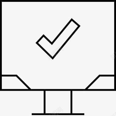 信息图形数据复选标记计算机显示器图标