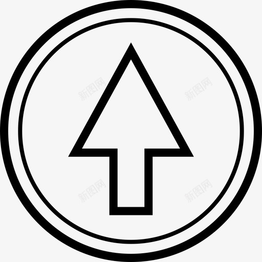 向上箭头箭头4s3svg_新图网 https://ixintu.com 箭头 向上