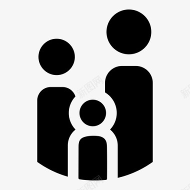 家庭家庭成员计划生育图标