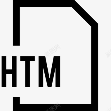 HTM文件扩展名文档文件名图标