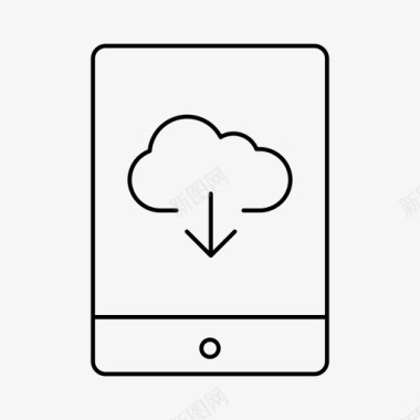 ipad云下载设备icloud图标