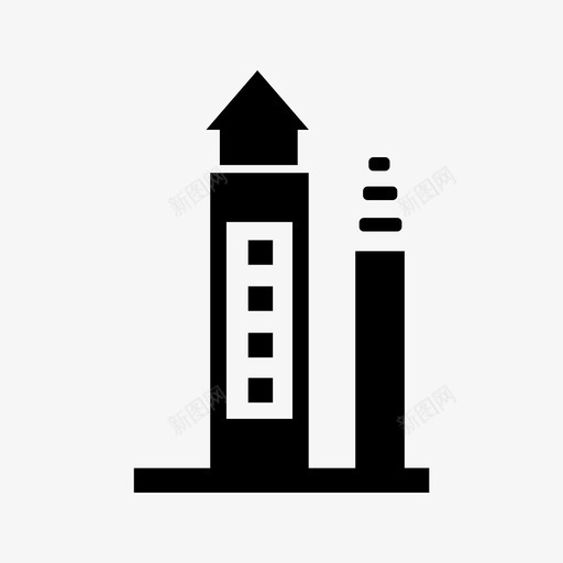 建筑公寓灯塔svg_新图网 https://ixintu.com 建筑 公寓 灯塔 办公室 住宅海 线条 图标