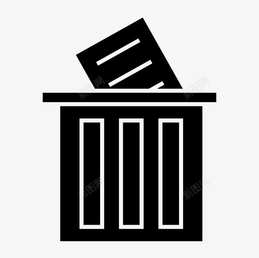 删除纸张垃圾箱业务svg_新图网 https://ixintu.com 删除 纸张 垃圾箱 业务 办公室
