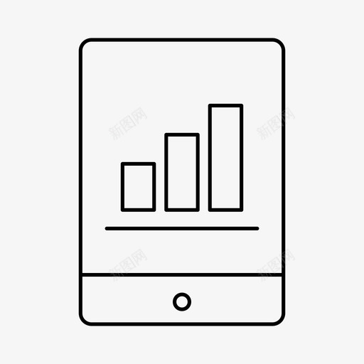 ipad条形图分析条形图svg_新图网 https://ixintu.com 条形图 设备 分析 屏幕