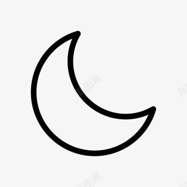 睡眠模式空闲月亮图标