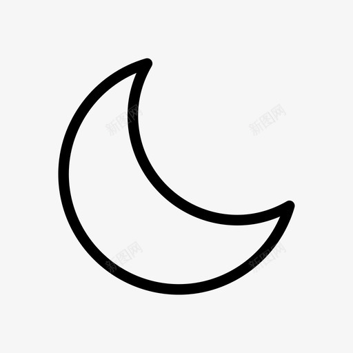 睡眠模式空闲月亮svg_新图网 https://ixintu.com 睡眠 模式 空闲 月亮 夜晚 轮廓 图标