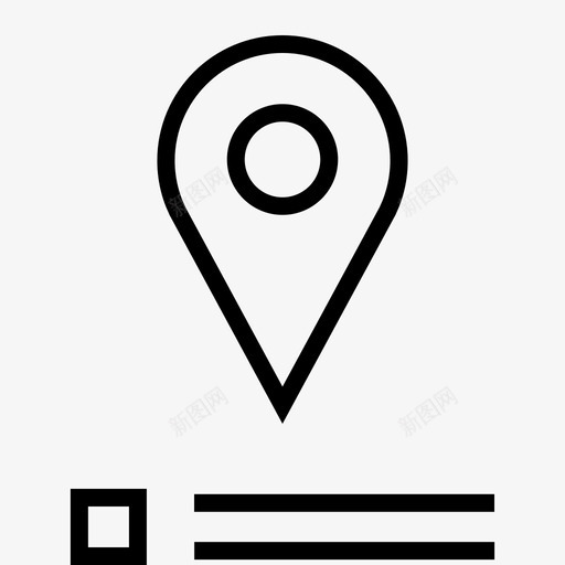 地图销方向查找点svg_新图网 https://ixintu.com 地图 销地 方向 查找 点定 定位 导航 轮廓