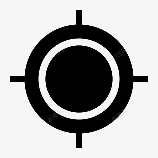 gpsaim十字准线svg_新图网 https://ixintu.com 地图 十字 准线 测向 图标