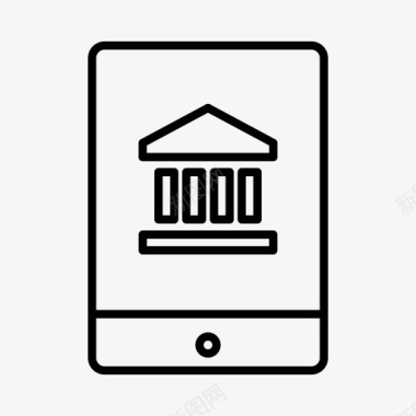 ipad网上银行设备金融图标