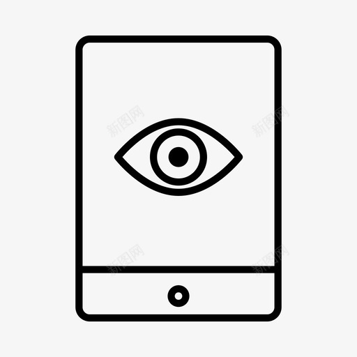 ipad视图设备眼球svg_新图网 https://ixintu.com 视图 设备 眼球 屏幕
