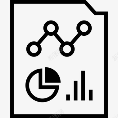 分析报告信息图表网页图标