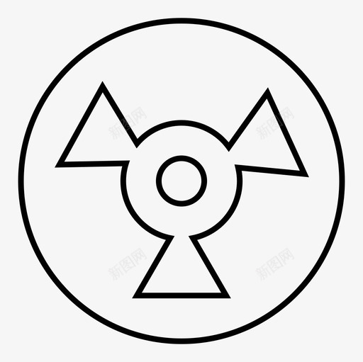 危险核辐射svg_新图网 https://ixintu.com 危险 核辐射 有毒 能源