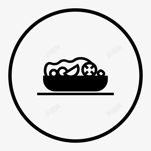 沙拉碗早餐svg_新图网 https://ixintu.com 沙拉 食物 早餐 蔬菜 项目