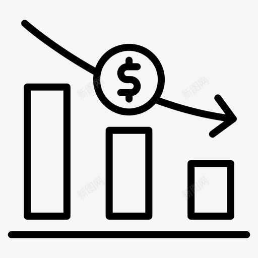 损失减少下跌svg_新图网 https://ixintu.com 损失 减少 下跌 财务 金钱