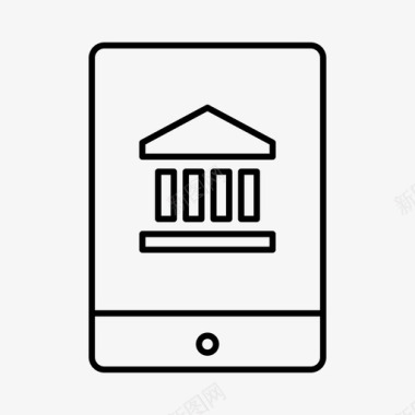 ipad银行设备移动支付图标