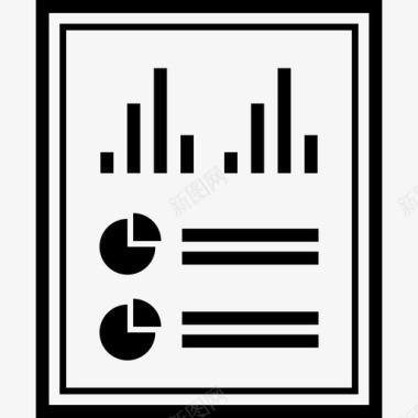 搜索引擎优化业务报告分析数据文档图标