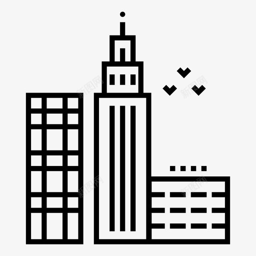 城市景观大城市建筑物svg_新图网 https://ixintu.com 城市 景观 大城市 建筑物 建筑 摩天大楼